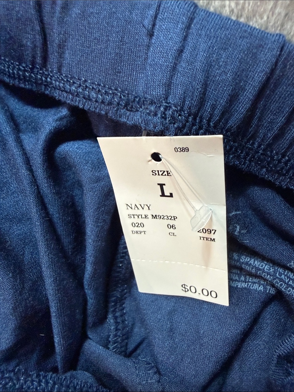 Auden - Navy Short Pajama Set with White Piping - Picture 11 of 12